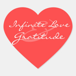 Pegatina Infinita de Amor y Gratitud del Corazón