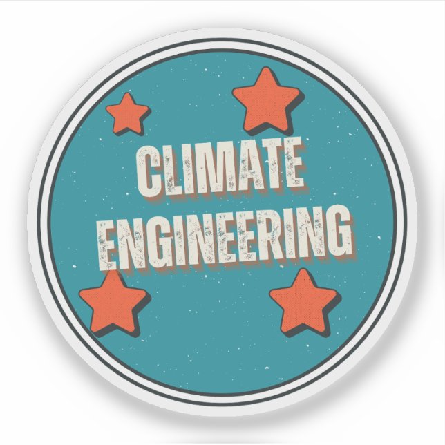 Pegatina Ingeniería climática (Anverso)