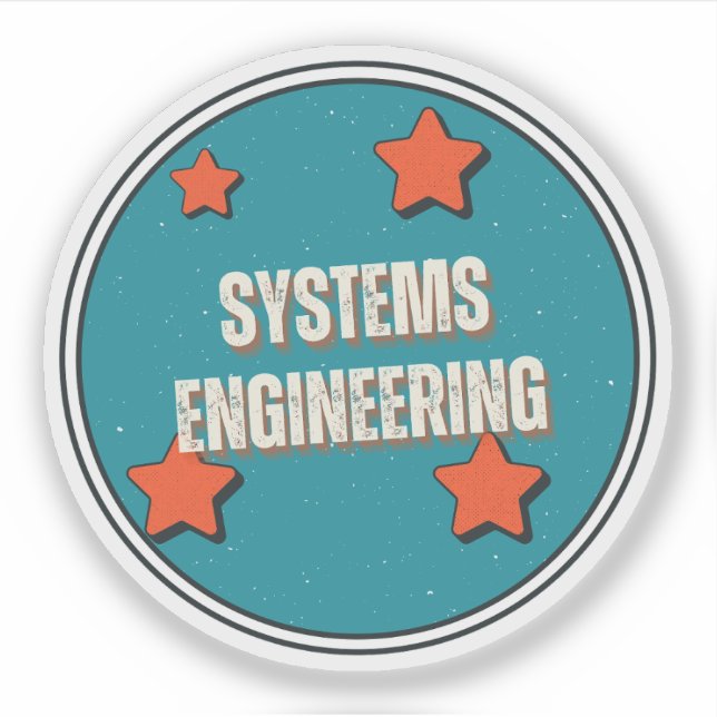 Pegatina Ingeniería de Sistemas (Anverso)