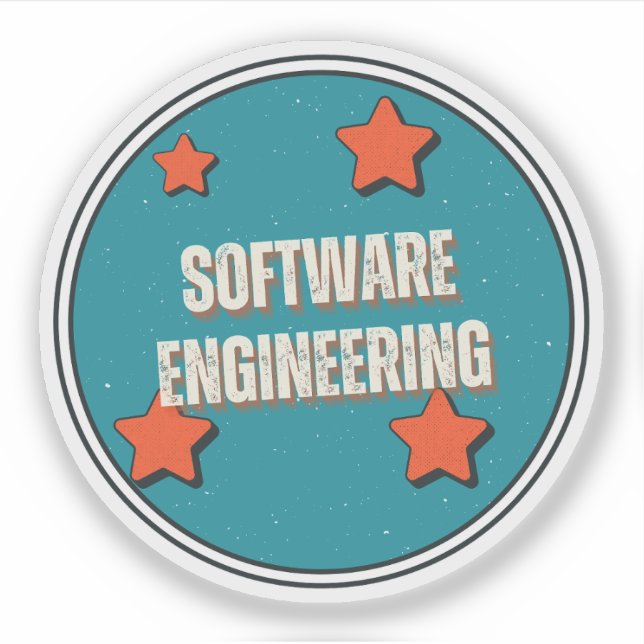 Pegatina Ingeniería de software (Anverso)