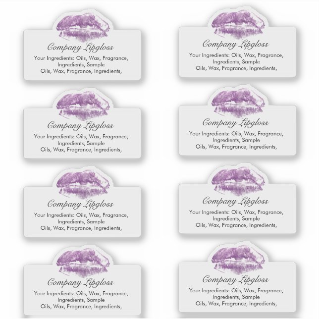 Pegatina Ingrediente del logotipo de impresión de la tapa d (Anverso)