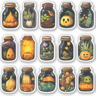 Pegatina Ingredientes de Pociones Stickers de Halloween