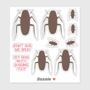 Pegatina Inhibidores de la cucaracha insectos personalizado