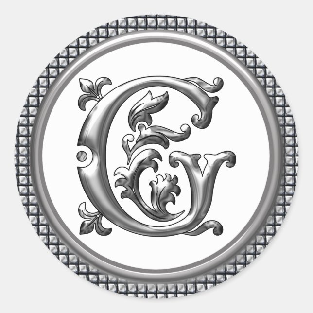 Pegatina inicial de la ronda G en plata (Anverso)