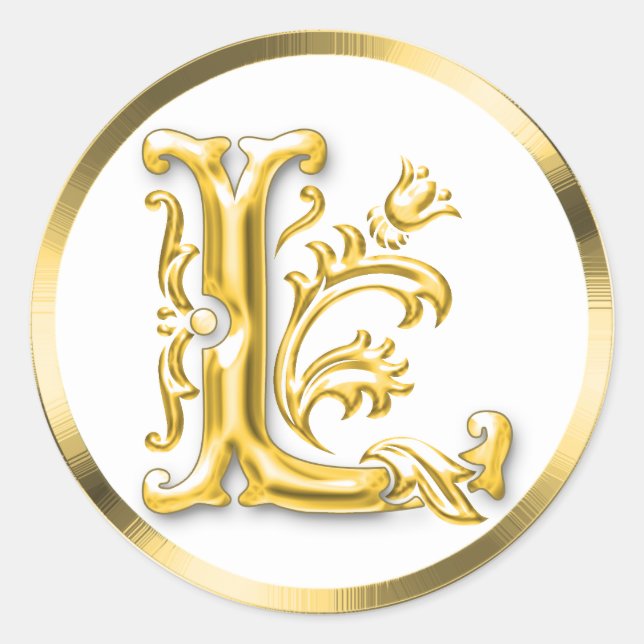 Pegatina inicial de la ronda L en oro (Anverso)