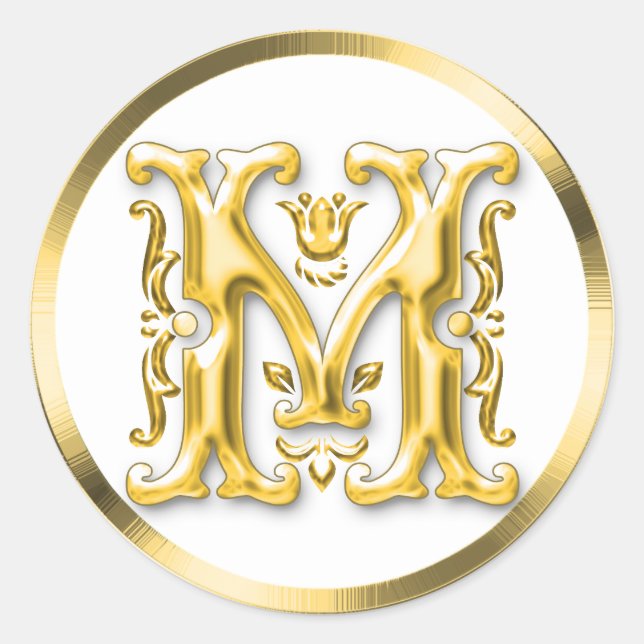 Pegatina inicial de la ronda M en oro (Anverso)