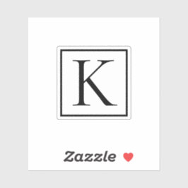 Pegatina Inicial para el monograma