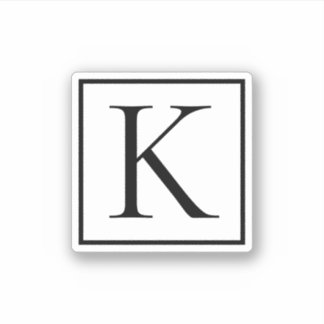 Pegatina Inicial para el monograma