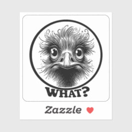 Pegatina "Innocent Ostrich What" Vinyl