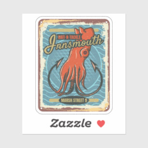 Pegatina Innsmouth Bait and Tackshing Lovecraft