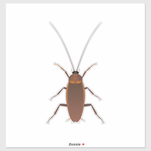 Pegatina Insectos de cucaracha (Hoja)