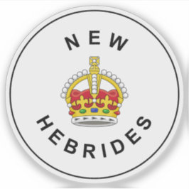 Pegatina Insignia británica de Nueva Hébrida, Vanuatu (1906