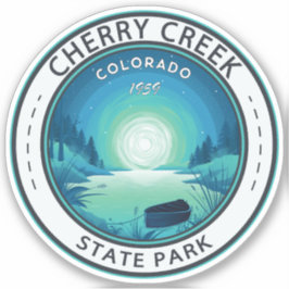 Pegatina Insignia de época del Parque Estatal Cherry Creek 