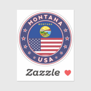 Pegatina Insignia de Montana