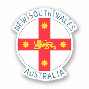 Pegatina Insignia de Nueva Gales del Sur, Australia