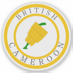 Pegatina Insignia del Camerún británico (1922-1961)