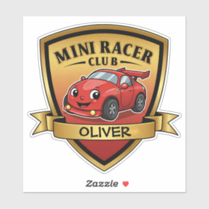 Pegatina Insignia del Club Mini Racer – Coche de Carreras R