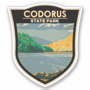 Pegatina Insignia del Parque Estatal Codorus Pennsylvania