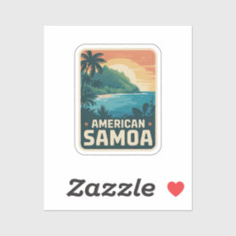 Pegatina Insignia del Parque Nacional de Samoa Americana