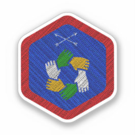Pegatina Insignia del premio Teamwork
