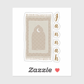 Pegatina Inspiración en la alfombra de oración de Jannah