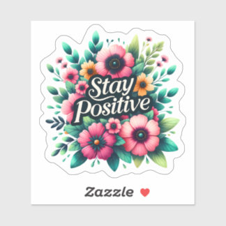 Pegatina Inspiración floral para vibraciones positivas