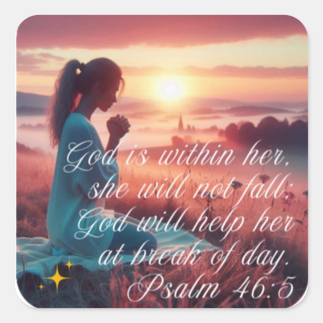 pegatina "inspirador de fe" (Anverso)