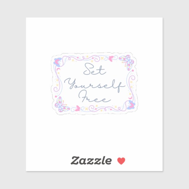 Pegatina Inspirador de vinilo libre (Hoja)