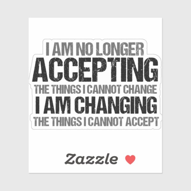 Pegatina Inspiradora cita sobre cambio de activista polític (Hoja)