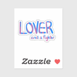 Pegatina Inspirational Hand Drawn Blue and Pink Quote