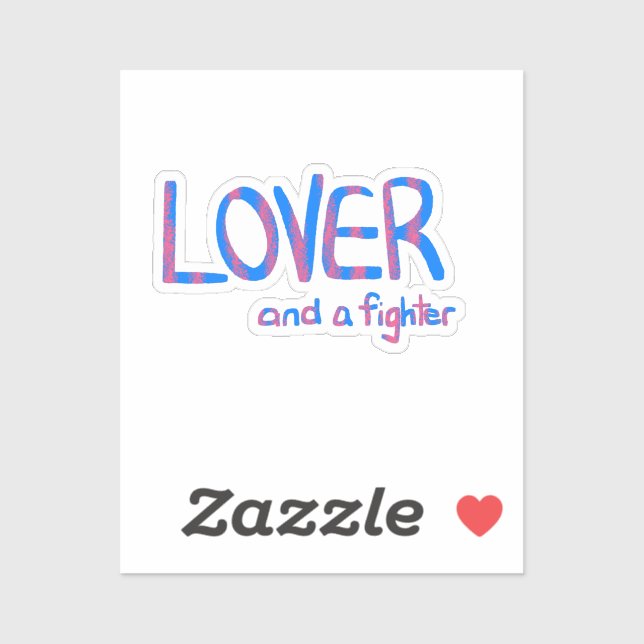 Pegatina Inspirational Hand Drawn Blue and Pink Quote (Hoja)