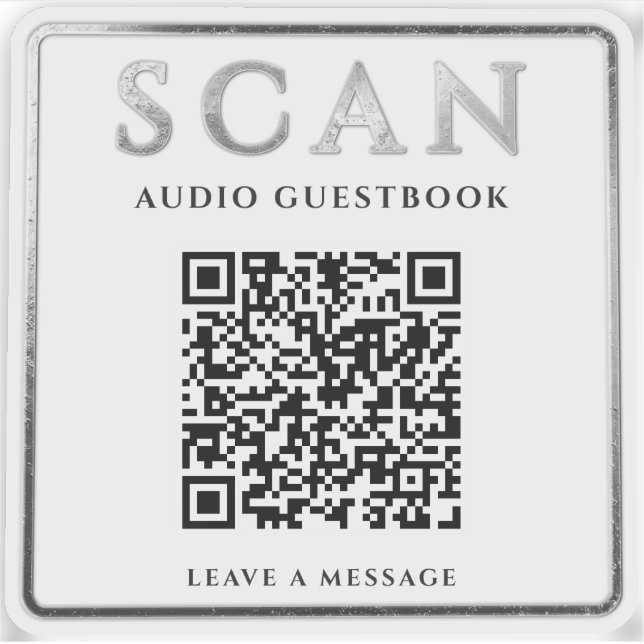 Pegatina Instrucciones del Libro de Visitas de Audio con Có (Anverso)
