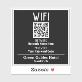Pegatina Instrucciones WiFi con código QR