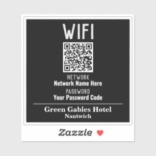 Pegatina Instrucciones WiFi con código QR