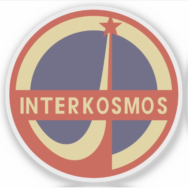 Pegatina Interkosmos (Anverso)