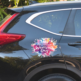 Pegatina International Women's Day 2026 Car Sticker