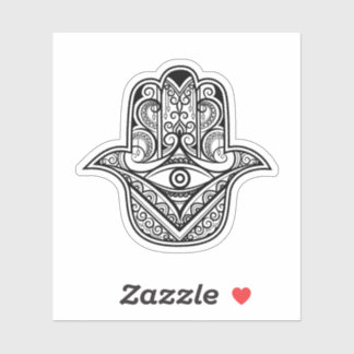 Pegatina Intricate Hamsa Hand Evil Eye Vinyl Sticker