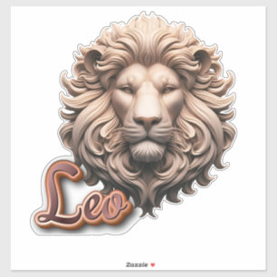 Pegatina Intrincada Lion Head