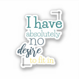 Pegatina Introvertido humor introvertido