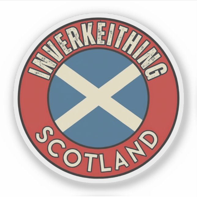 Pegatina Inverkeithing, Escocia (Anverso)