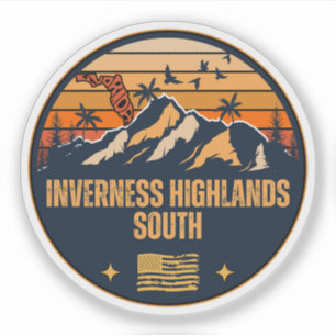 Pegatina Inverness Highlands South, Florida 