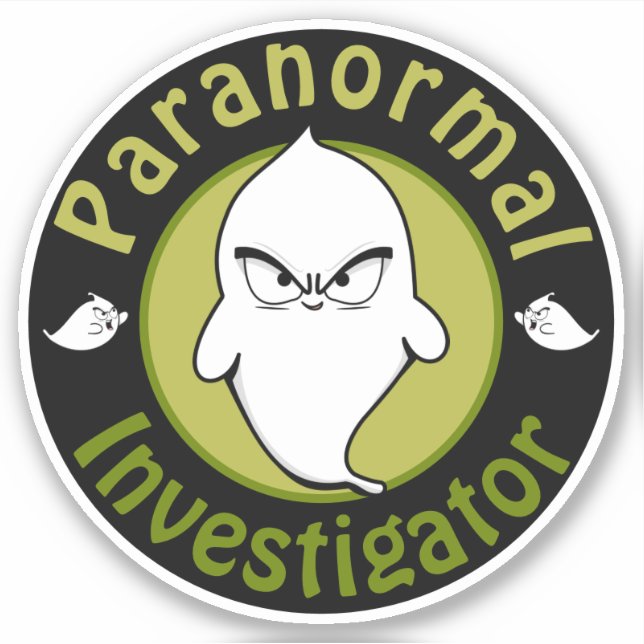 Pegatina Investigador paranormal (Anverso)