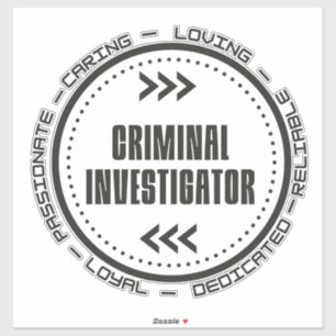 Pegatina Investigador Penal