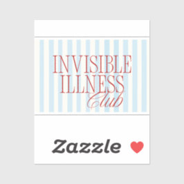 Pegatina 'Invisible Illness Club' Cute Spoonie Sticker