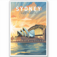 Invitación de arte de viajes de Australia en Sydne