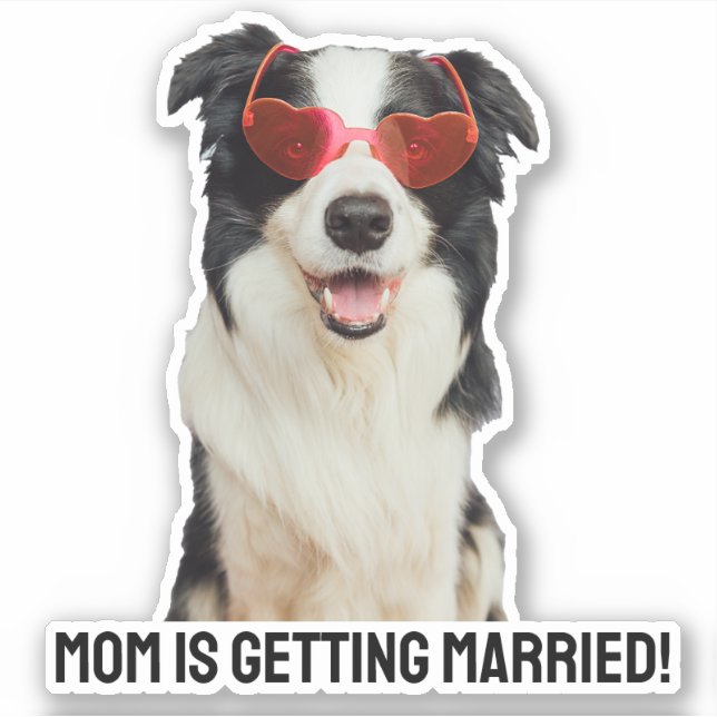 Pegatina Invitación De Perro O Boda Gato personalizado (Anverso)