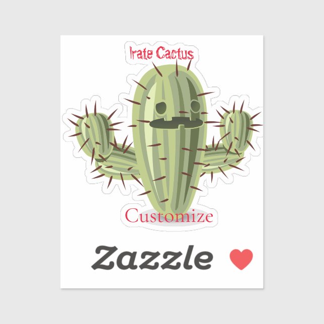 Pegatina Irate Cactus Thunder_Cove (Hoja)