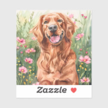 Pegatina irlandés de acuarela