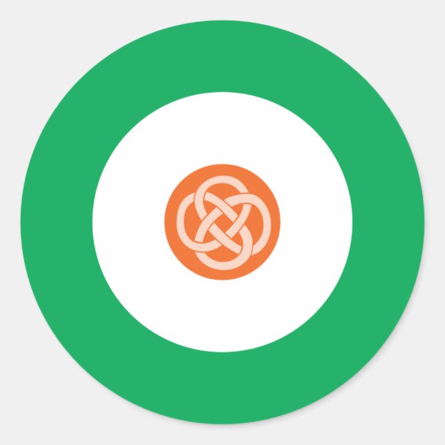 Pegatina irlandés de la Ronda de Hod 1 (Anverso)