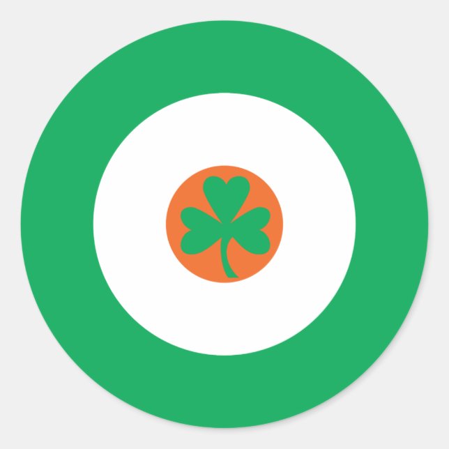 Pegatina irlandés de la Ronda de Hod 3 (Anverso)